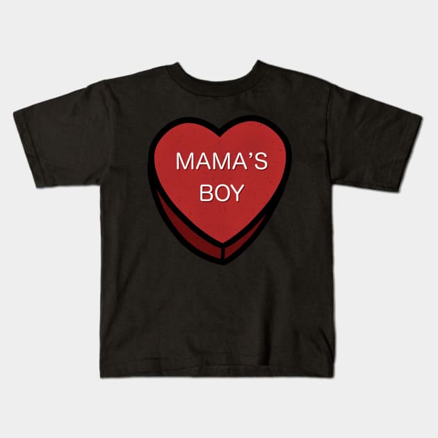 Mama's Boy Kids T-Shirt by rmcbuckeye